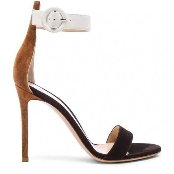 GIANVITO ROSSI
Tri Color Suede Portofino Heels - Picture 1 of 14